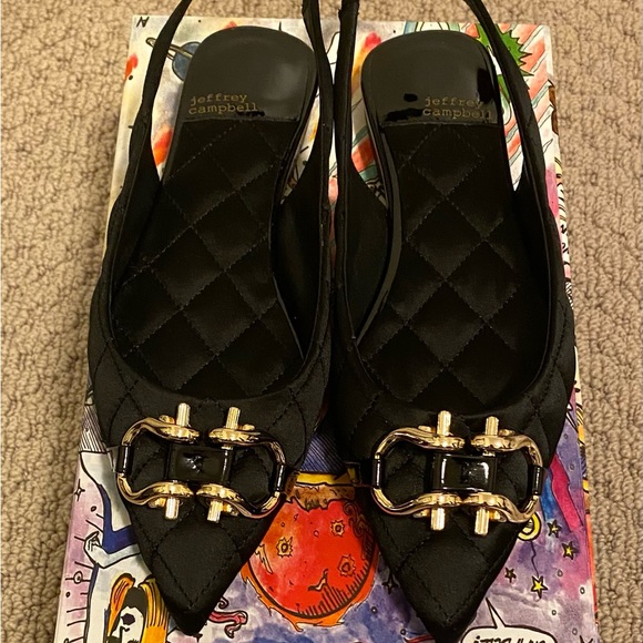 JEFFREY CAMPBELL LENORA SLINGBACK FLATS - Picture 3 of 3